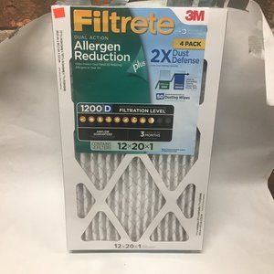 Filtrete 12X20X1 Air Filter MPR 1200 D 4-Pk